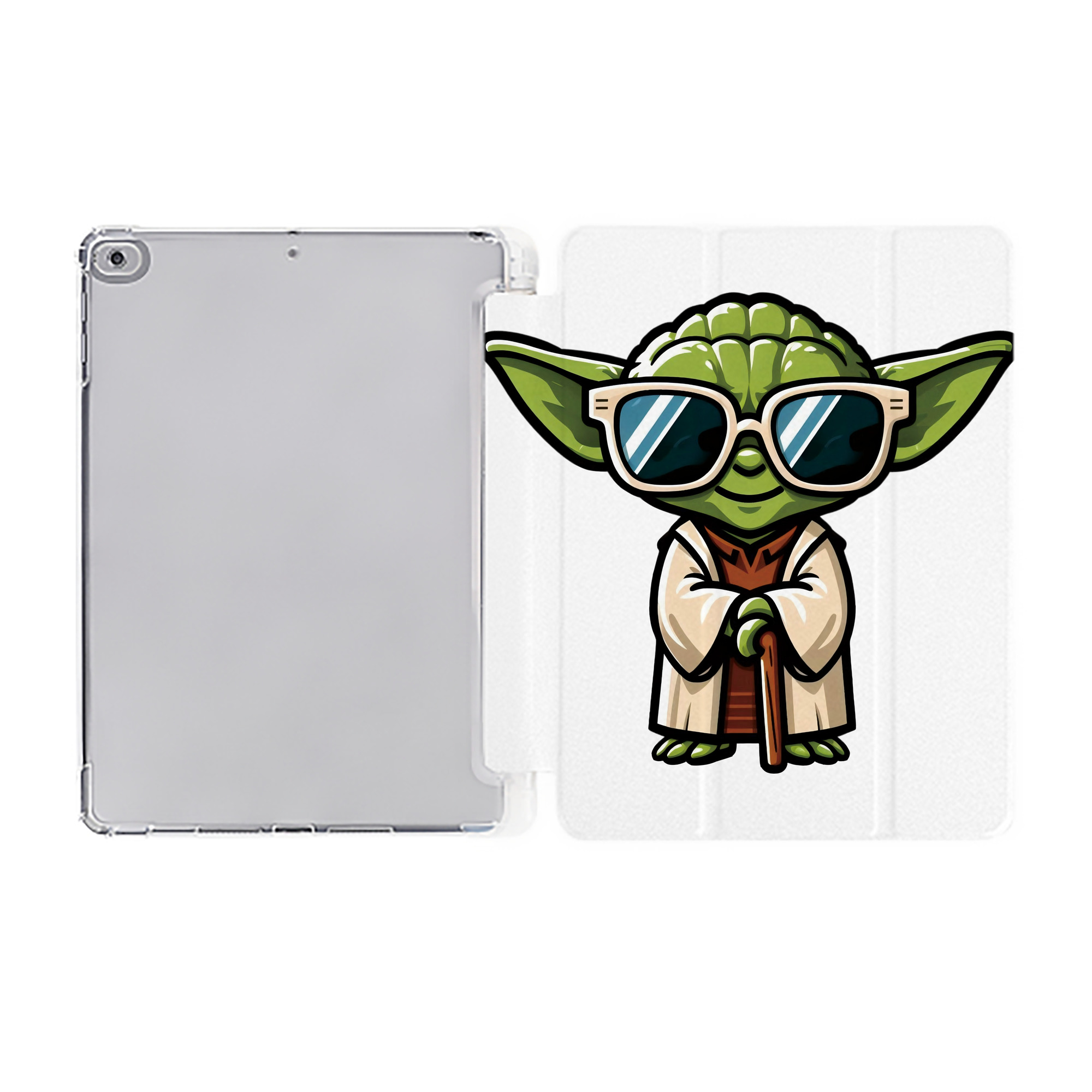 （画像用） スター・ウォーズ Star Wars IPad ケース ペン収納付き 三つ折りスタンド PUレザー×シリコン 対応機種9.5/10.5/10.9インチ